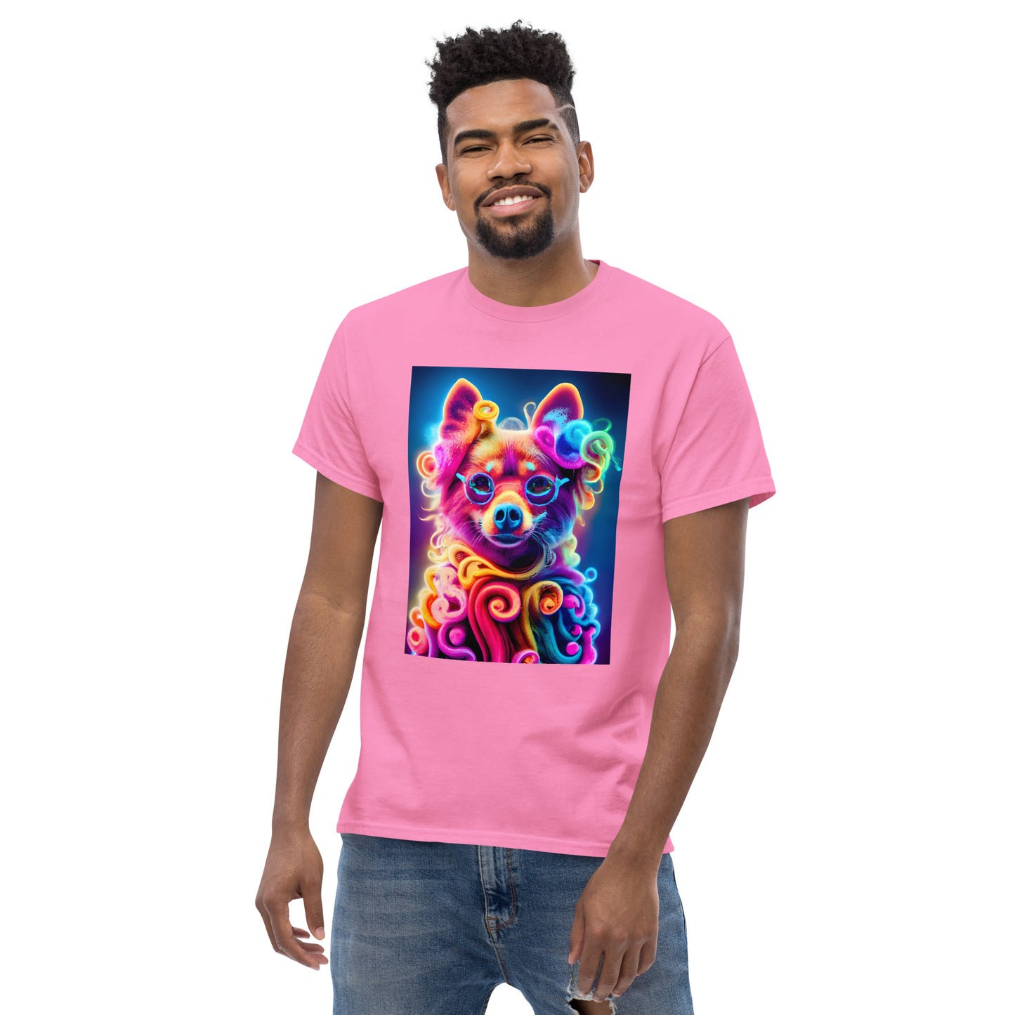Colorful Crochet Pomeranian classic tee