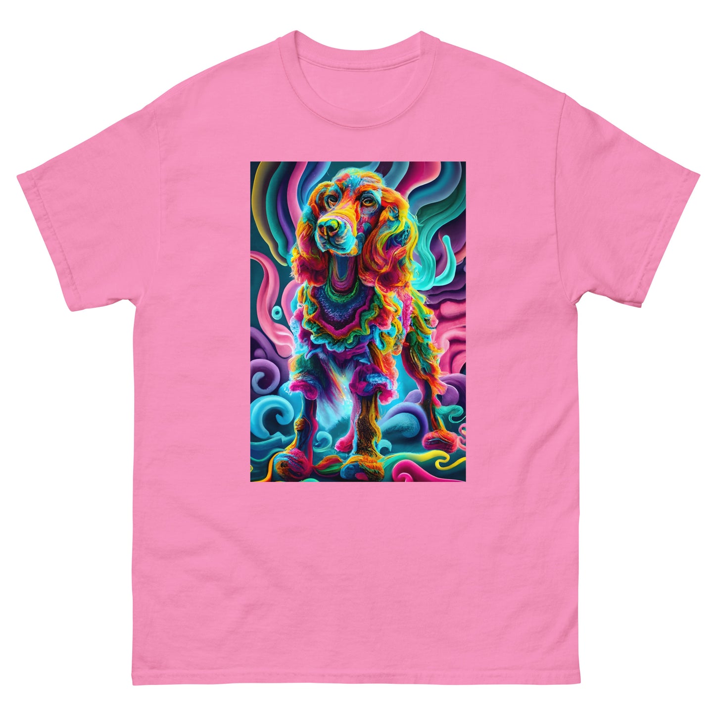 Colorful Crochet Cocker classic tee