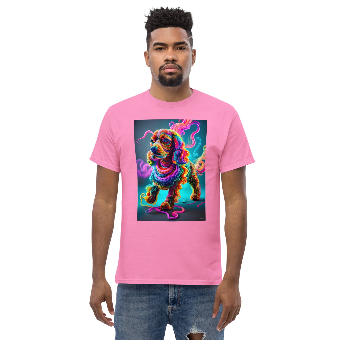 Colorful Crochet Cocker classic tee