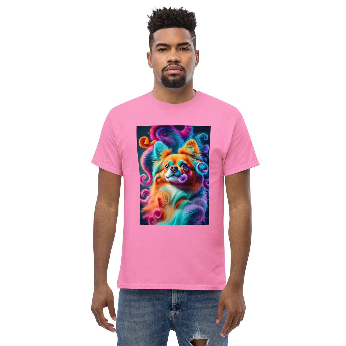 Colorful Crochet Pomeranian classic tee