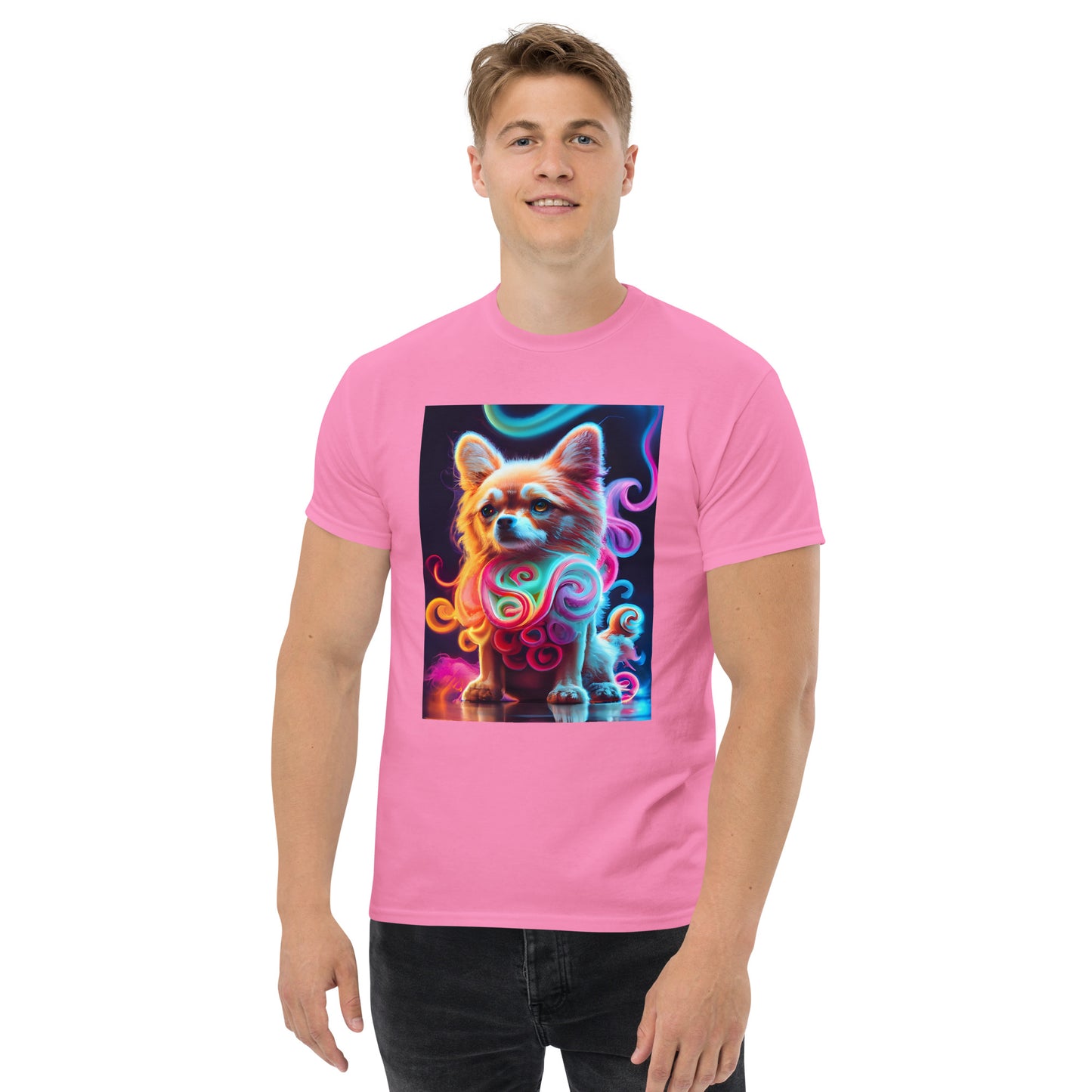 Colorful Crochet Pomeranian classic tee