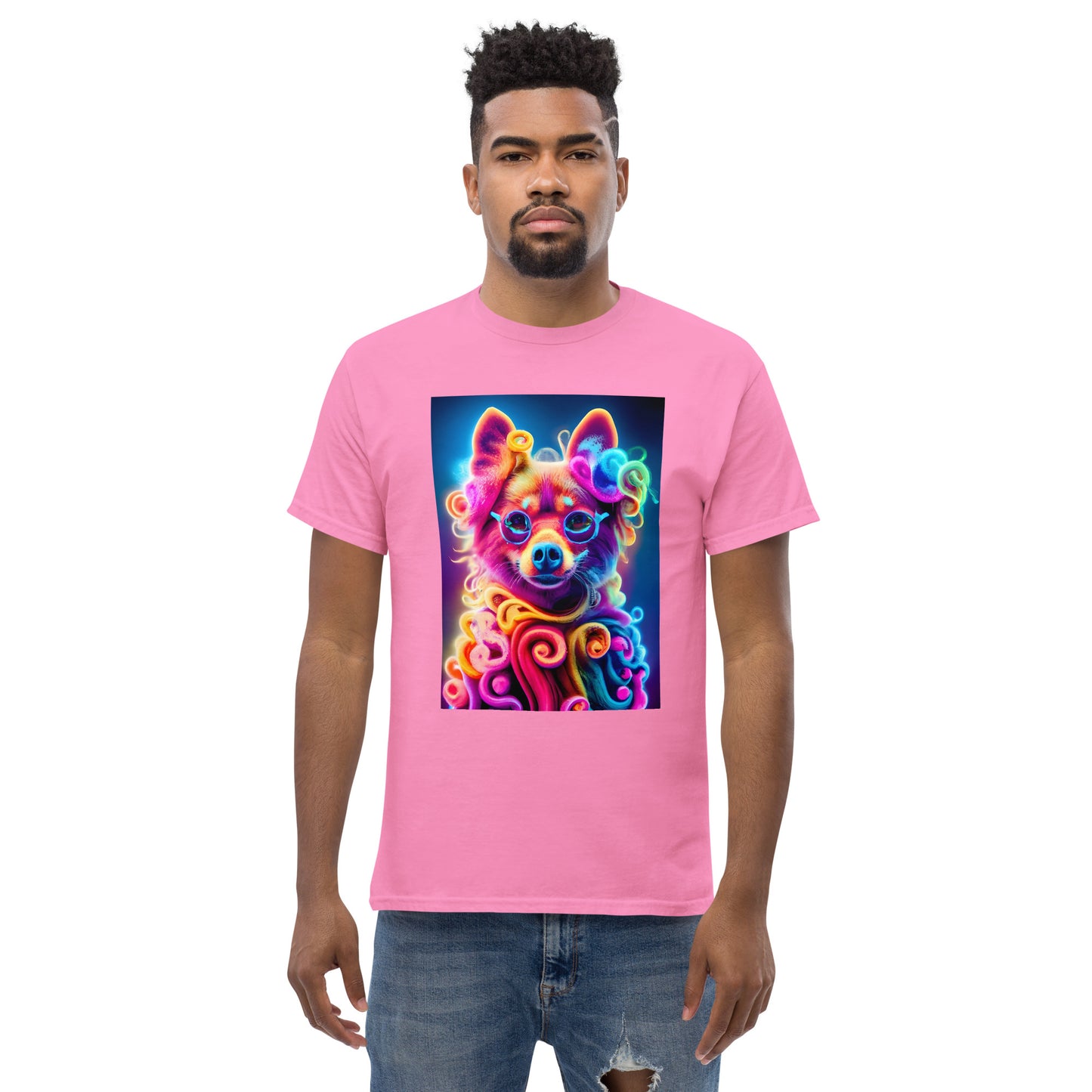 Colorful Crochet Pomeranian classic tee