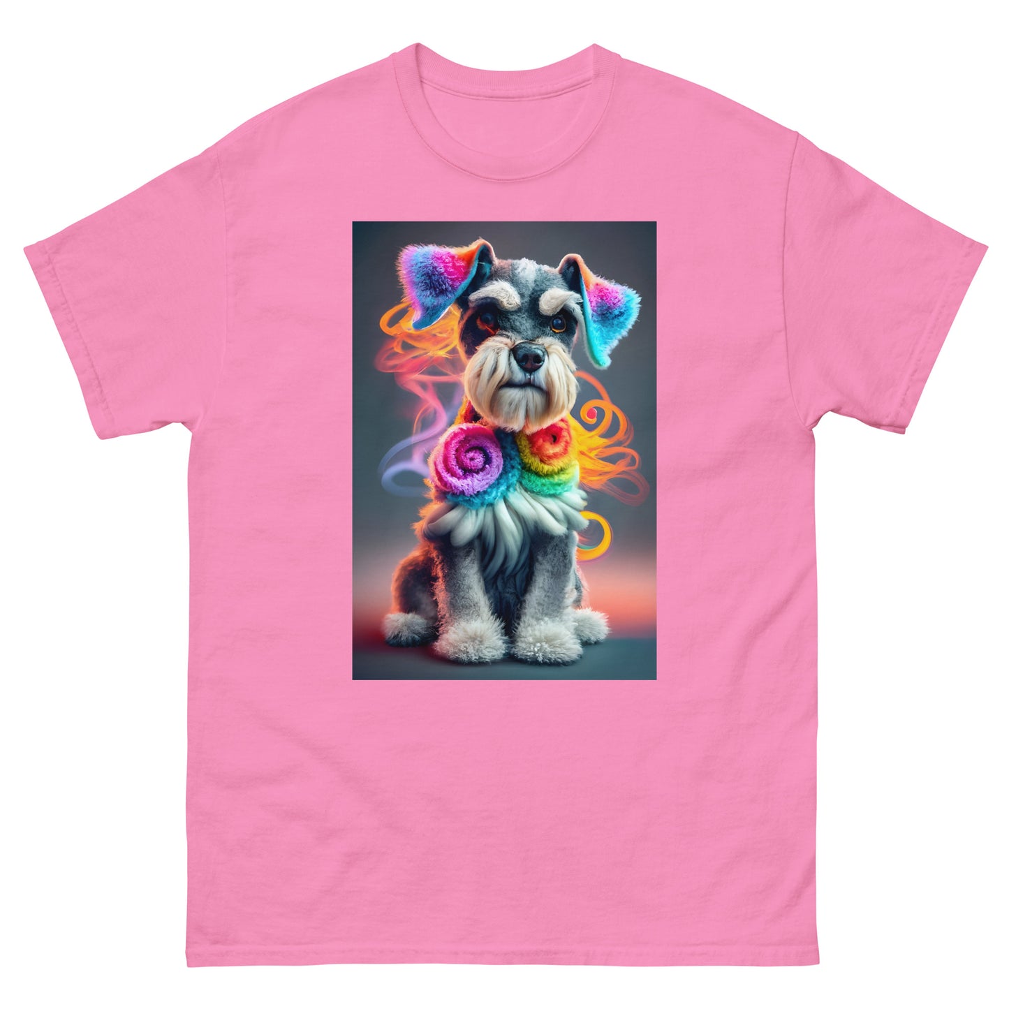 Colorful Crochet Schnauzer classic tee