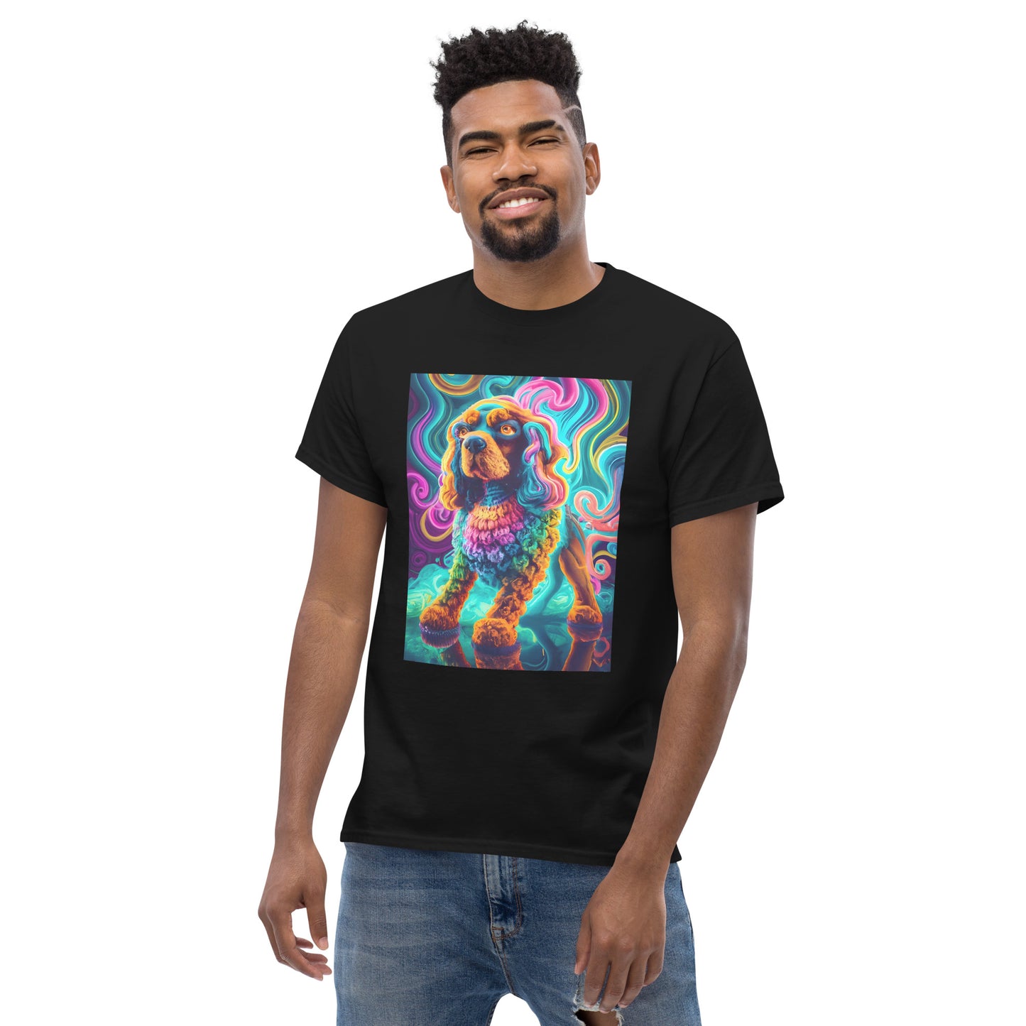 Colorful Crochet Cocker classic tee
