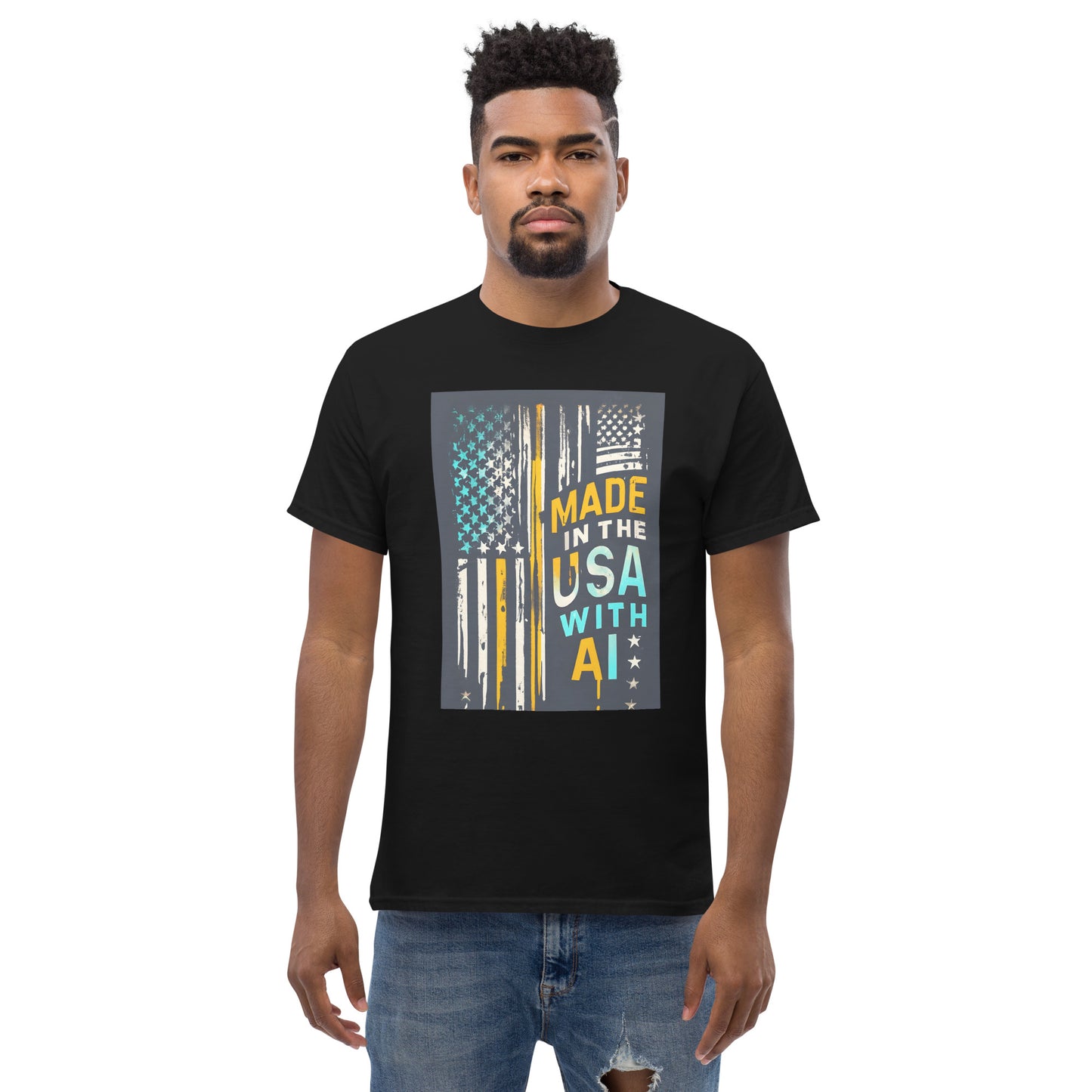made in the usa with ai classic tee