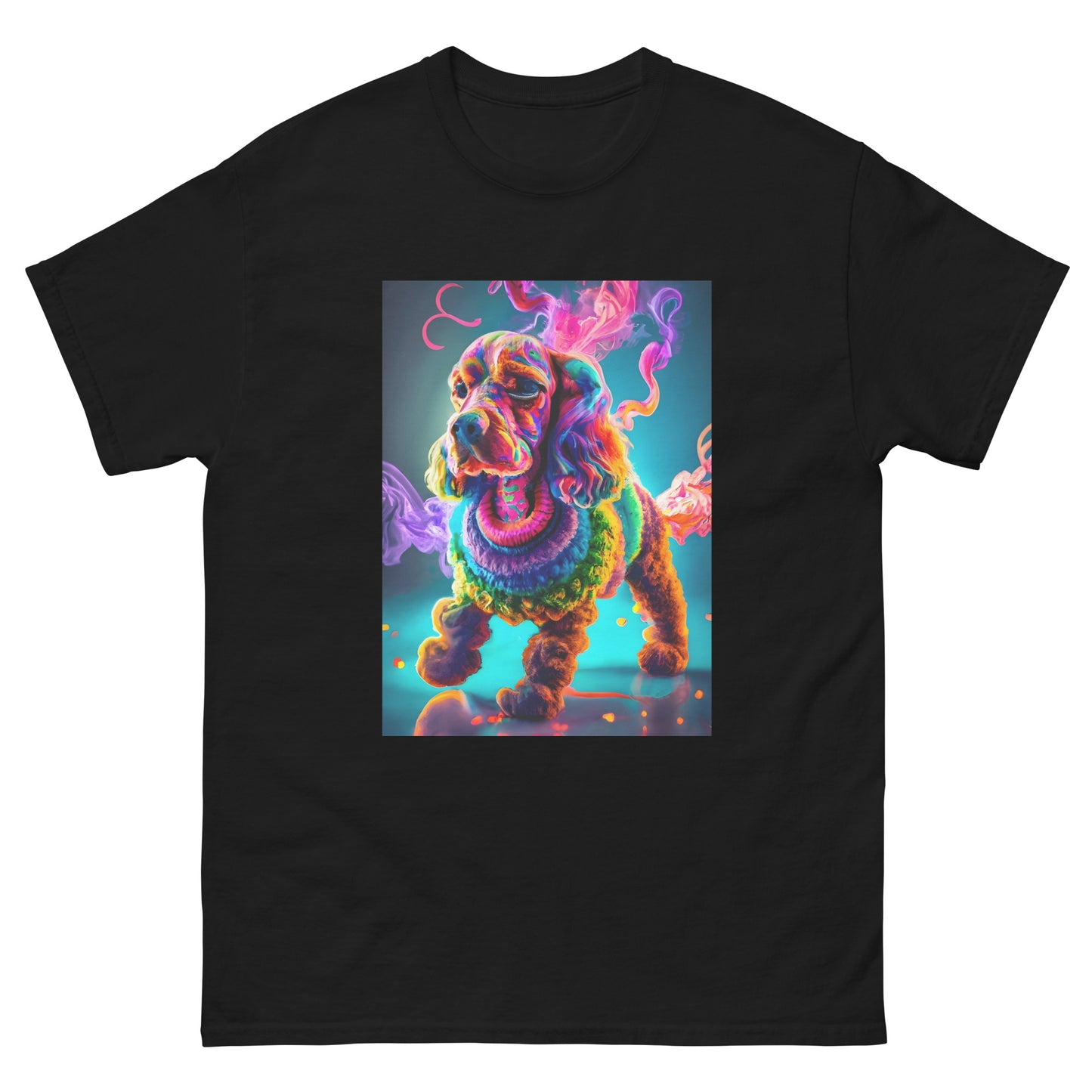 Colorful Crochet Cocker classic tee