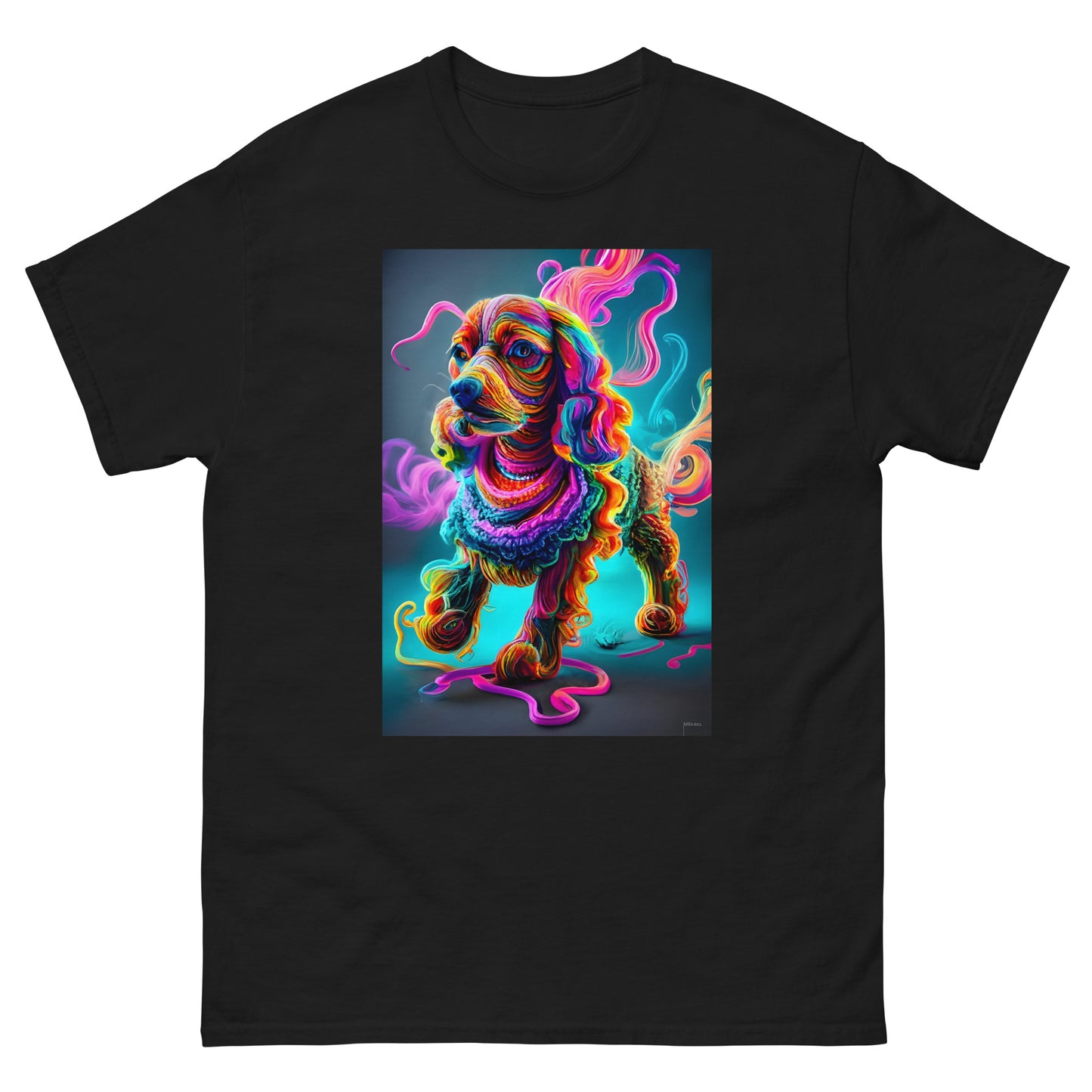 Colorful Crochet Cocker classic tee