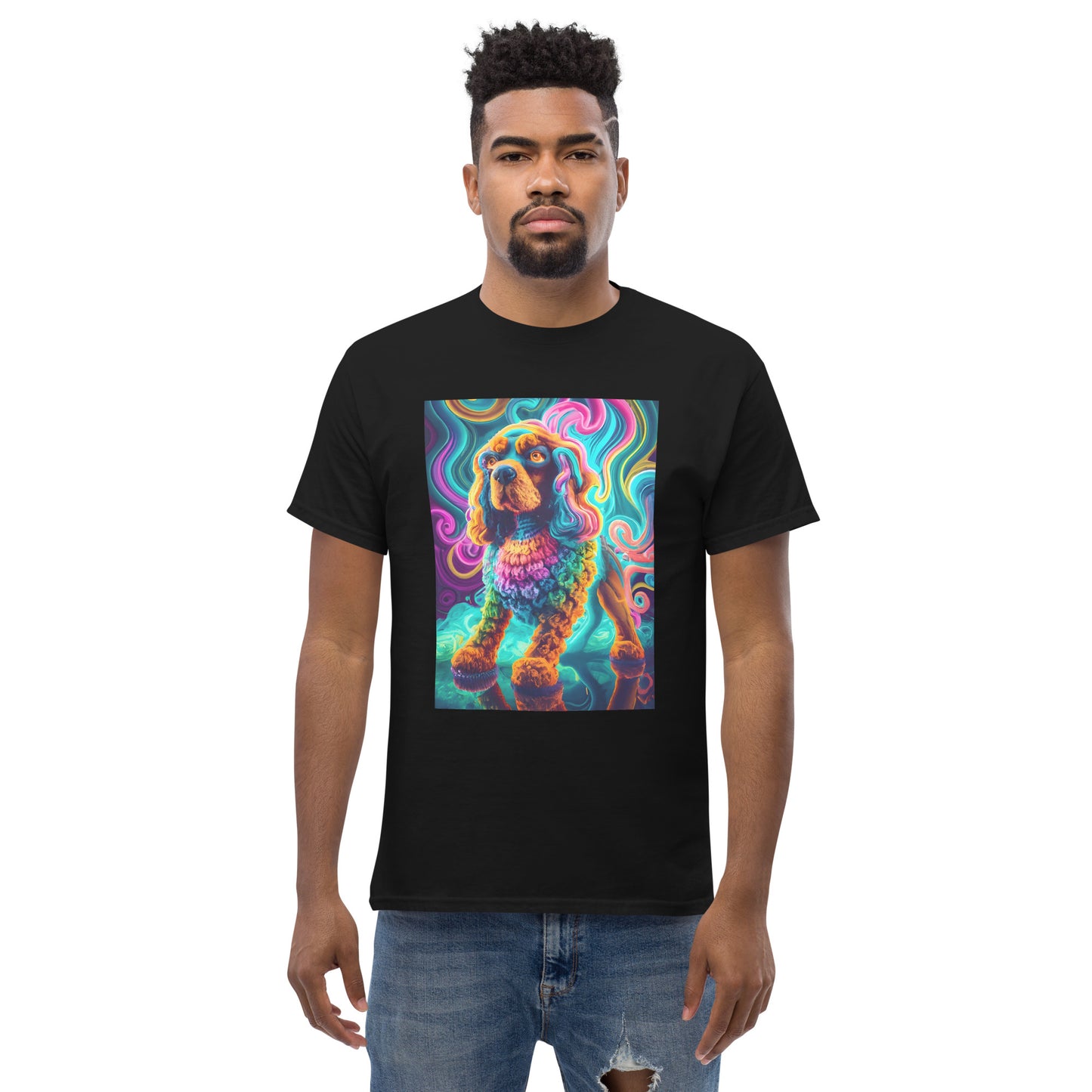 Colorful Crochet Cocker classic tee