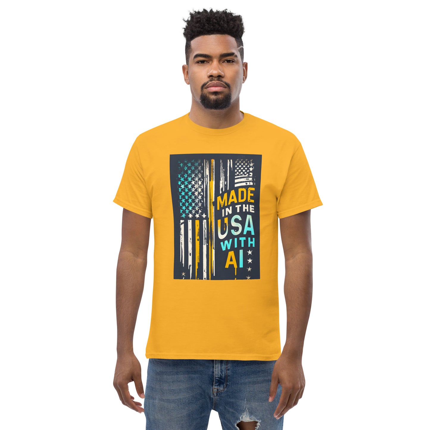 made in the usa with ai classic tee