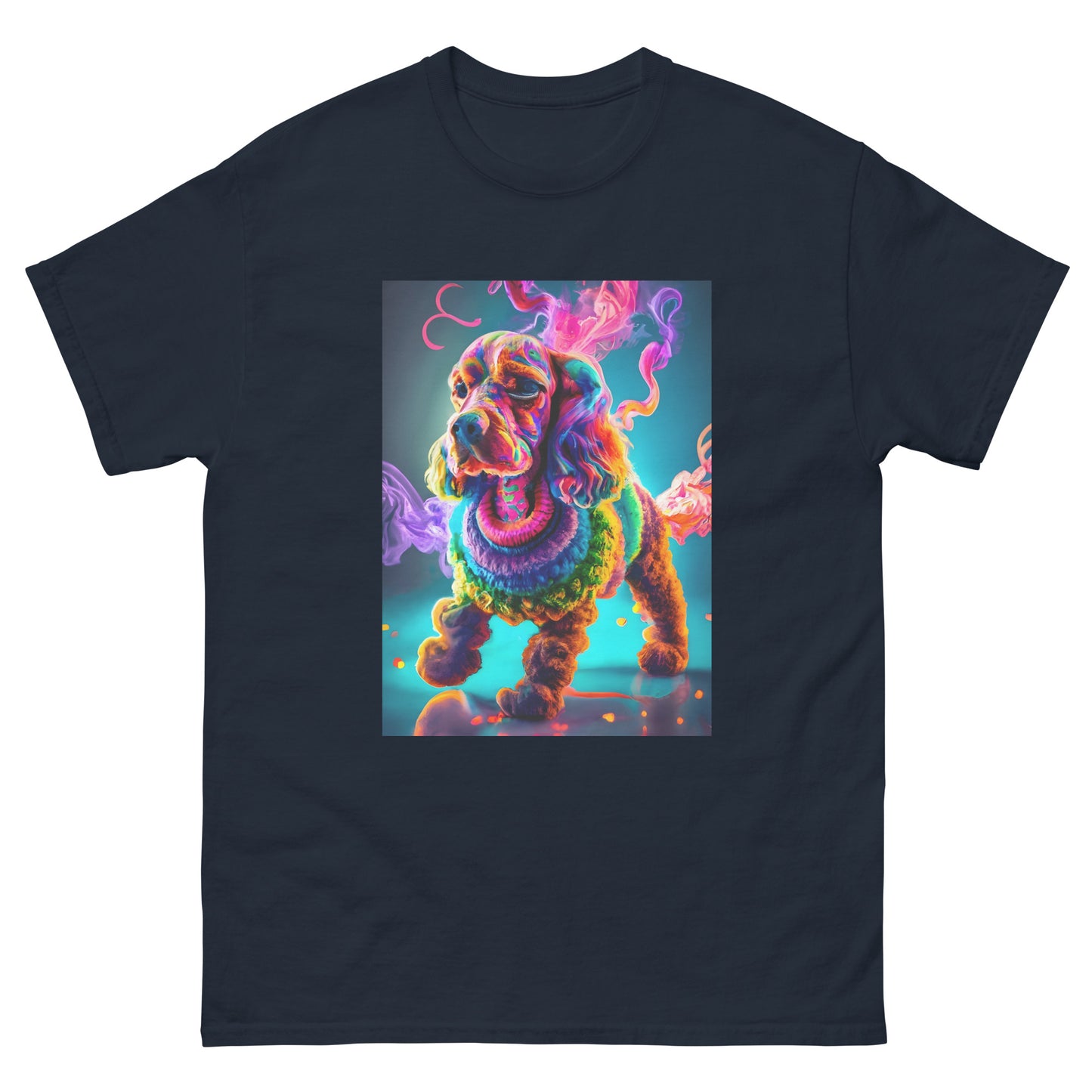 Colorful Crochet Cocker classic tee