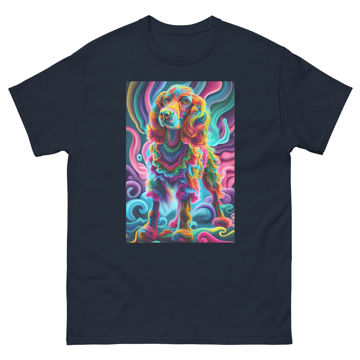 Colorful Crochet Cocker classic tee