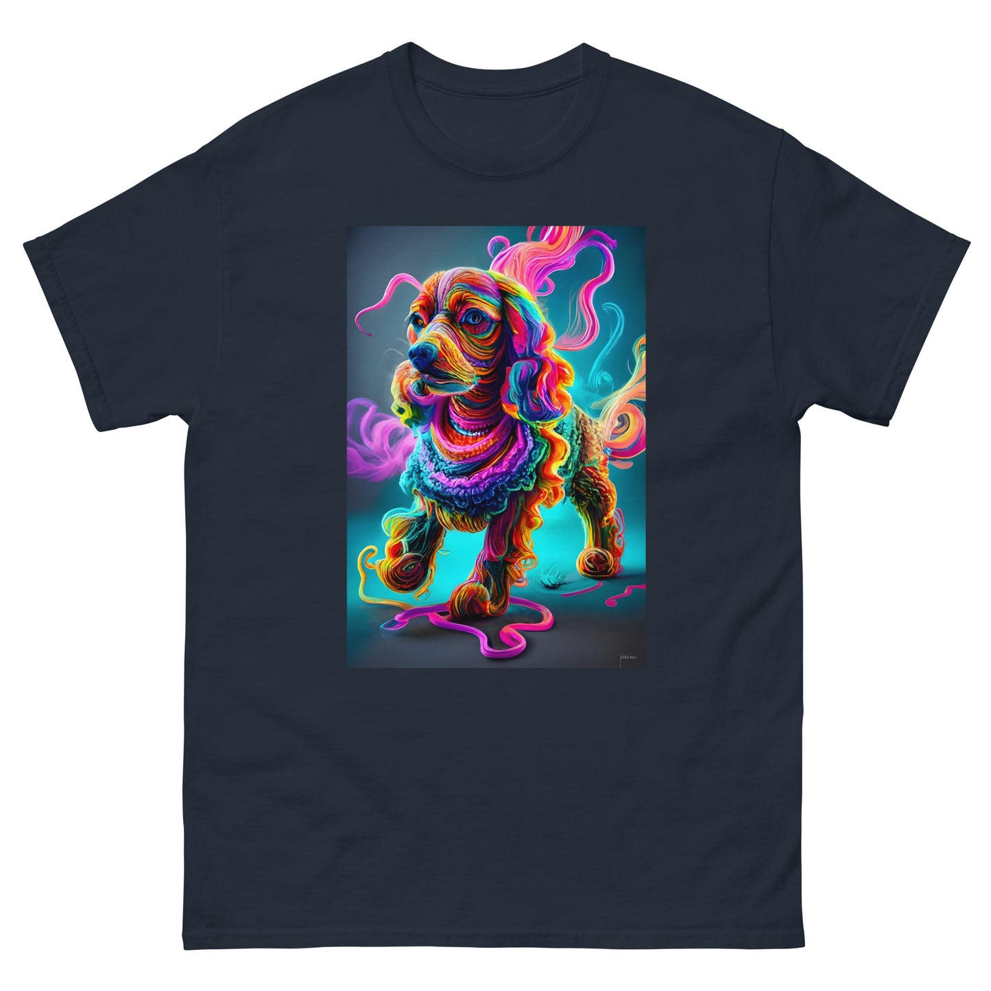 Colorful Crochet Cocker classic tee