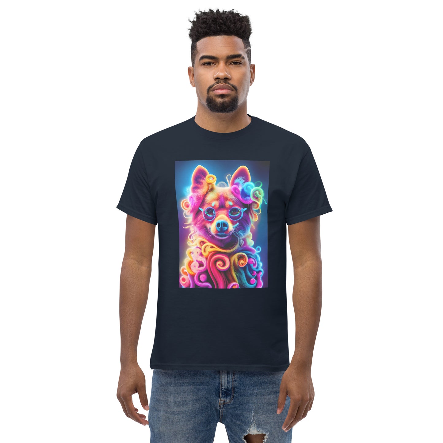 Colorful Crochet Pomeranian classic tee