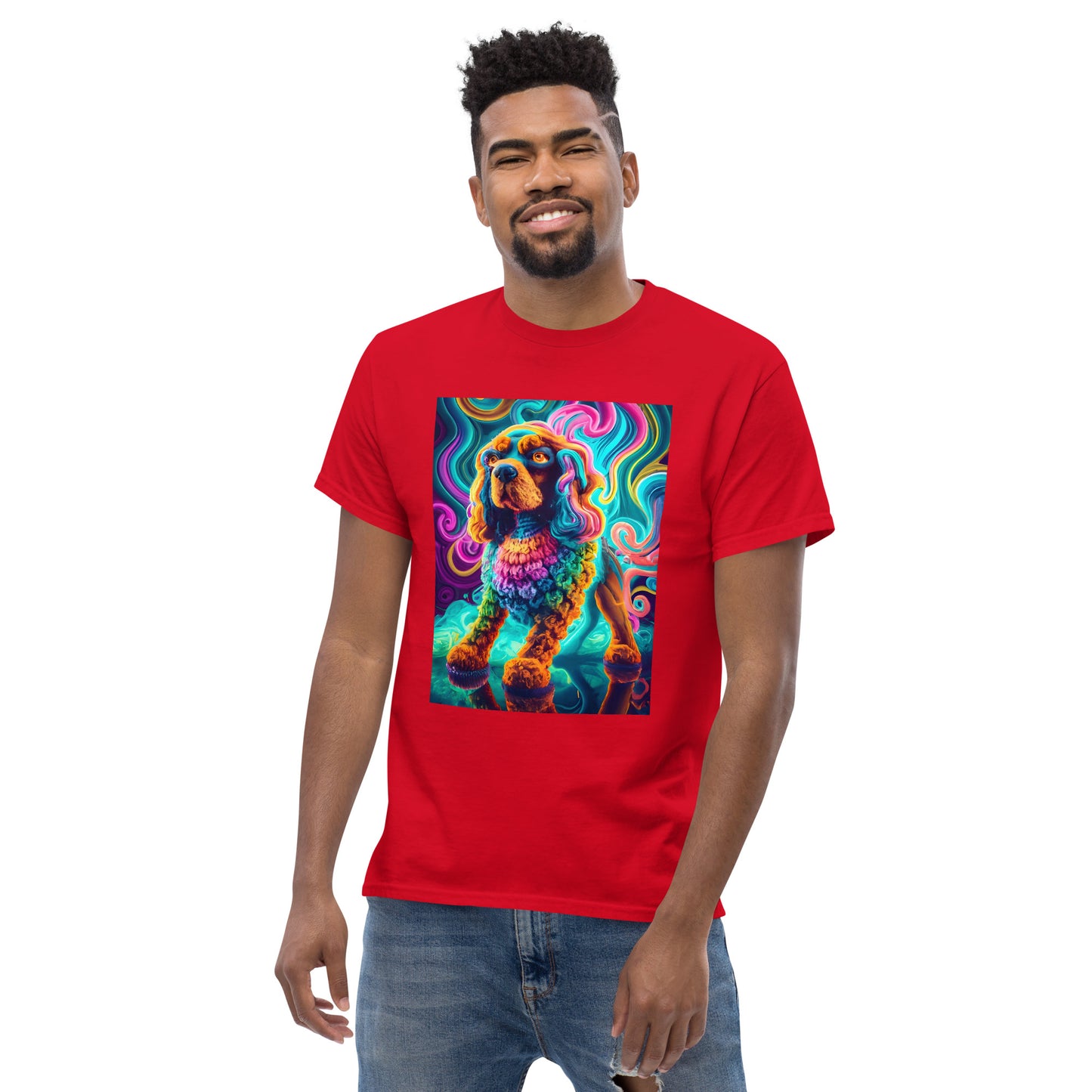 Colorful Crochet Cocker classic tee