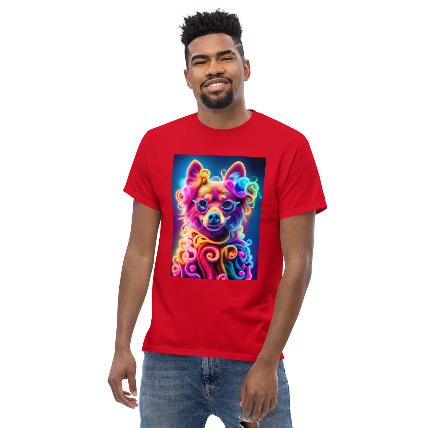 Colorful Crochet Pomeranian classic tee