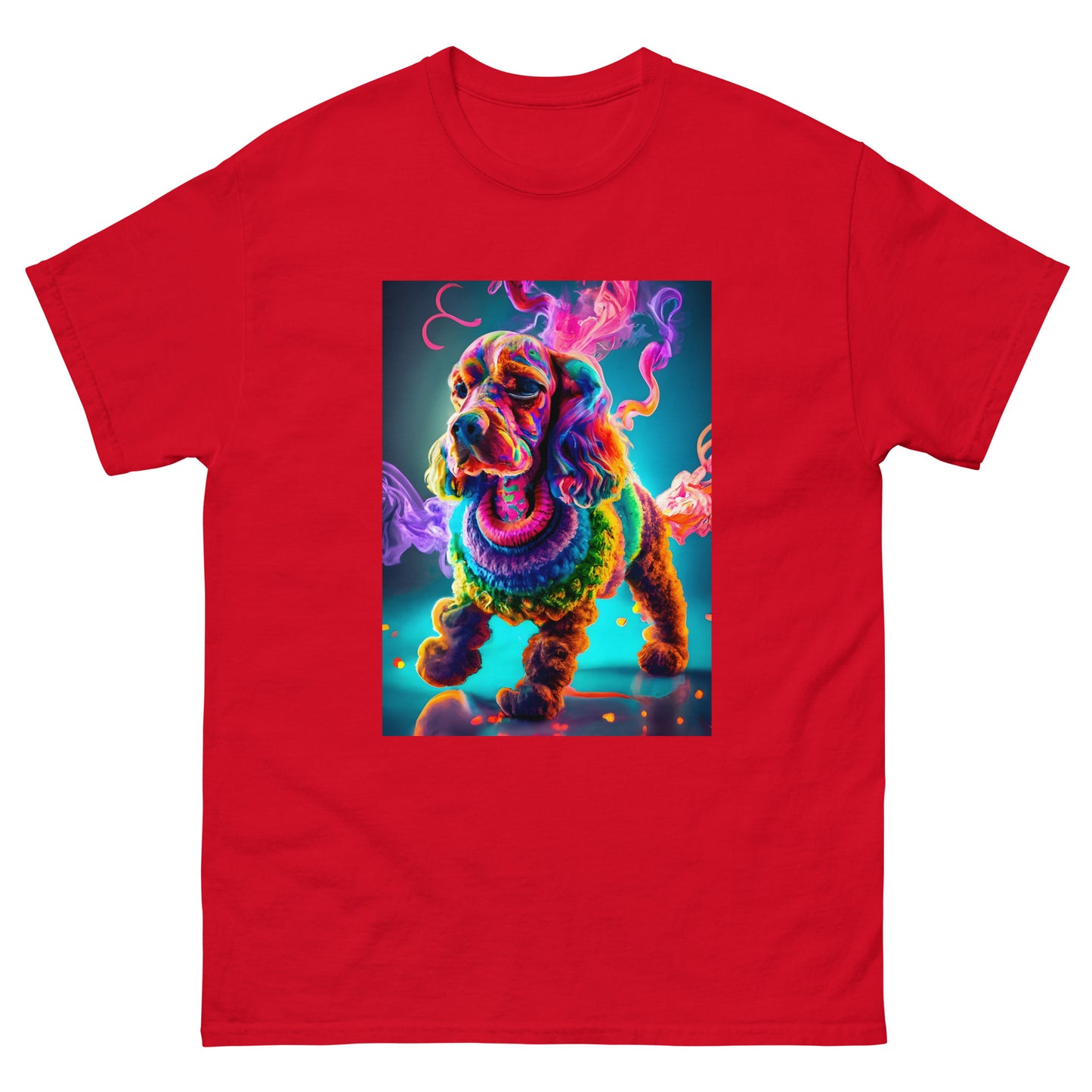 Colorful Crochet Cocker classic tee