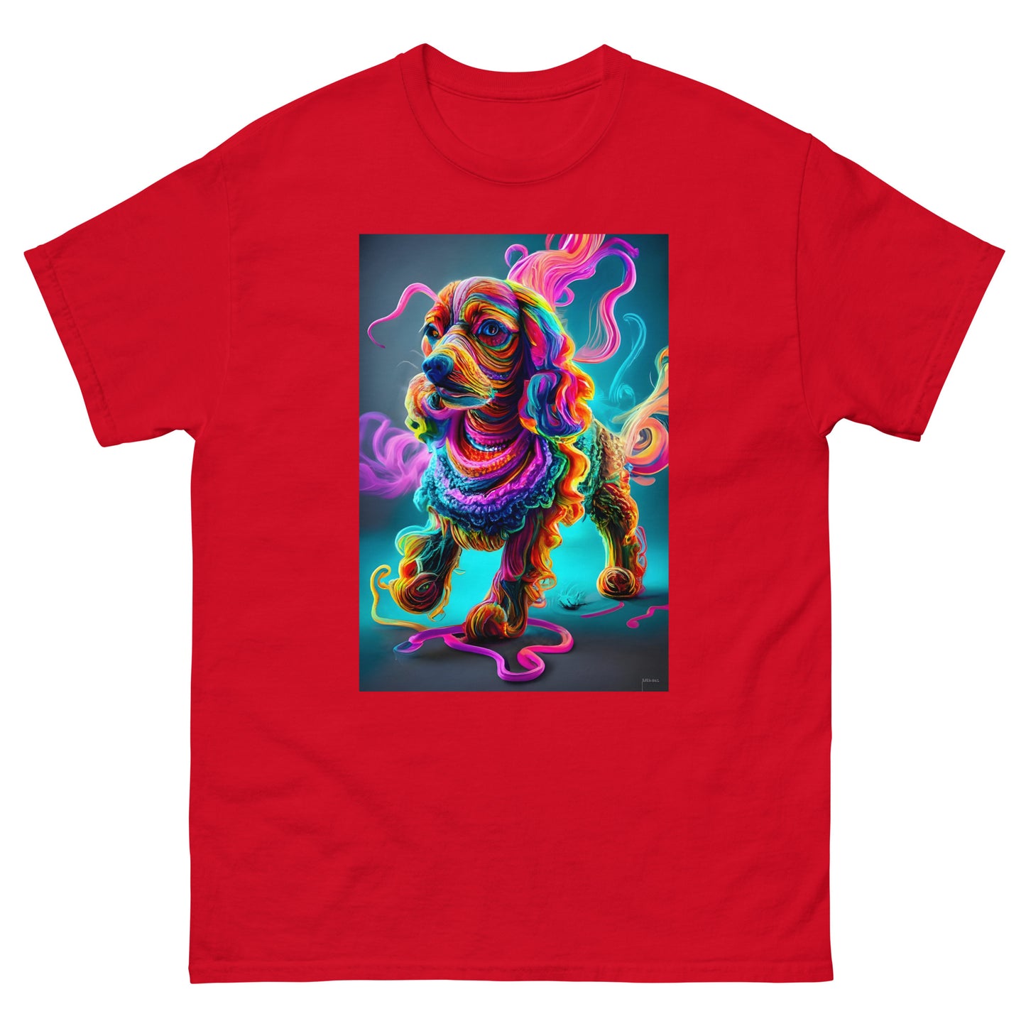 Colorful Crochet Cocker classic tee