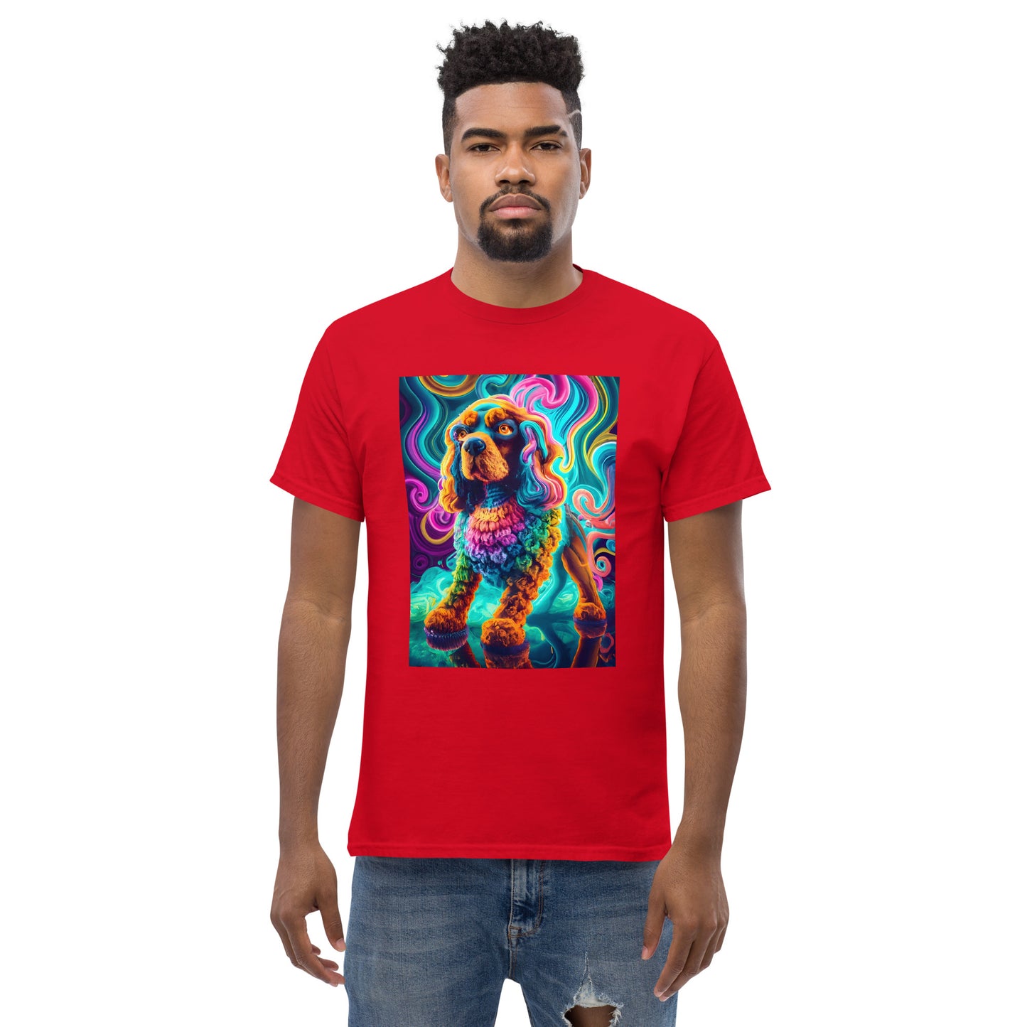 Colorful Crochet Cocker classic tee