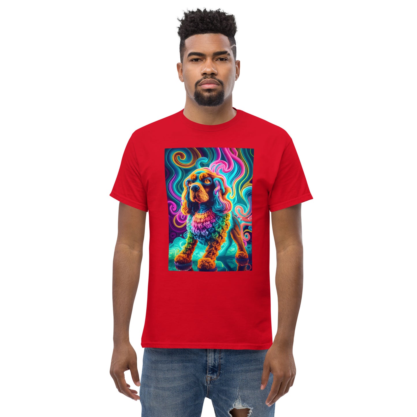 Colorful Crochet Cocker classic tee