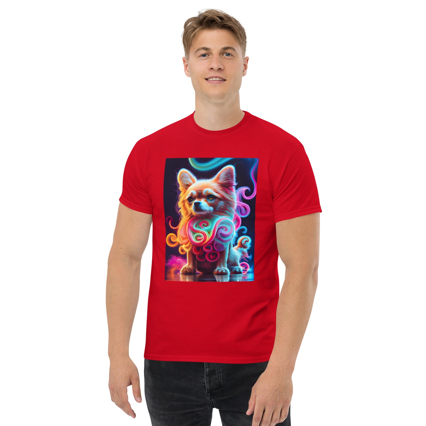 Colorful Crochet Pomeranian classic tee