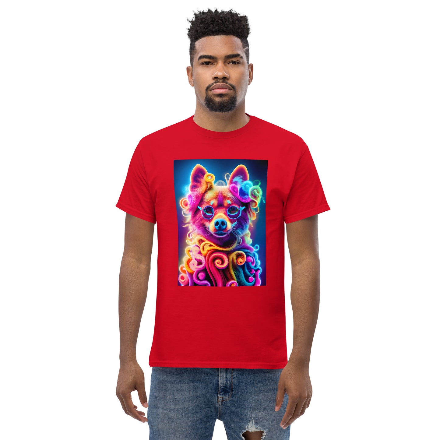 Colorful Crochet Pomeranian classic tee