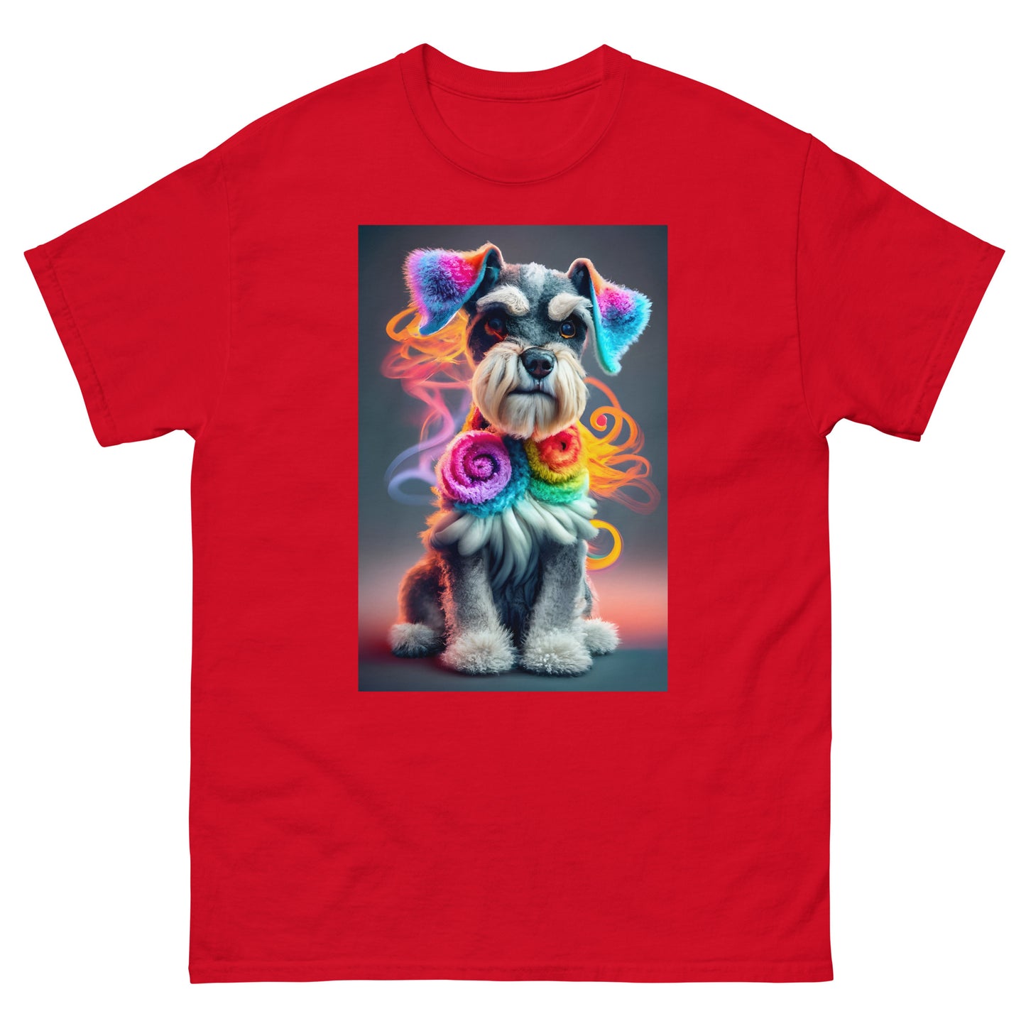 Colorful Crochet Schnauzer classic tee