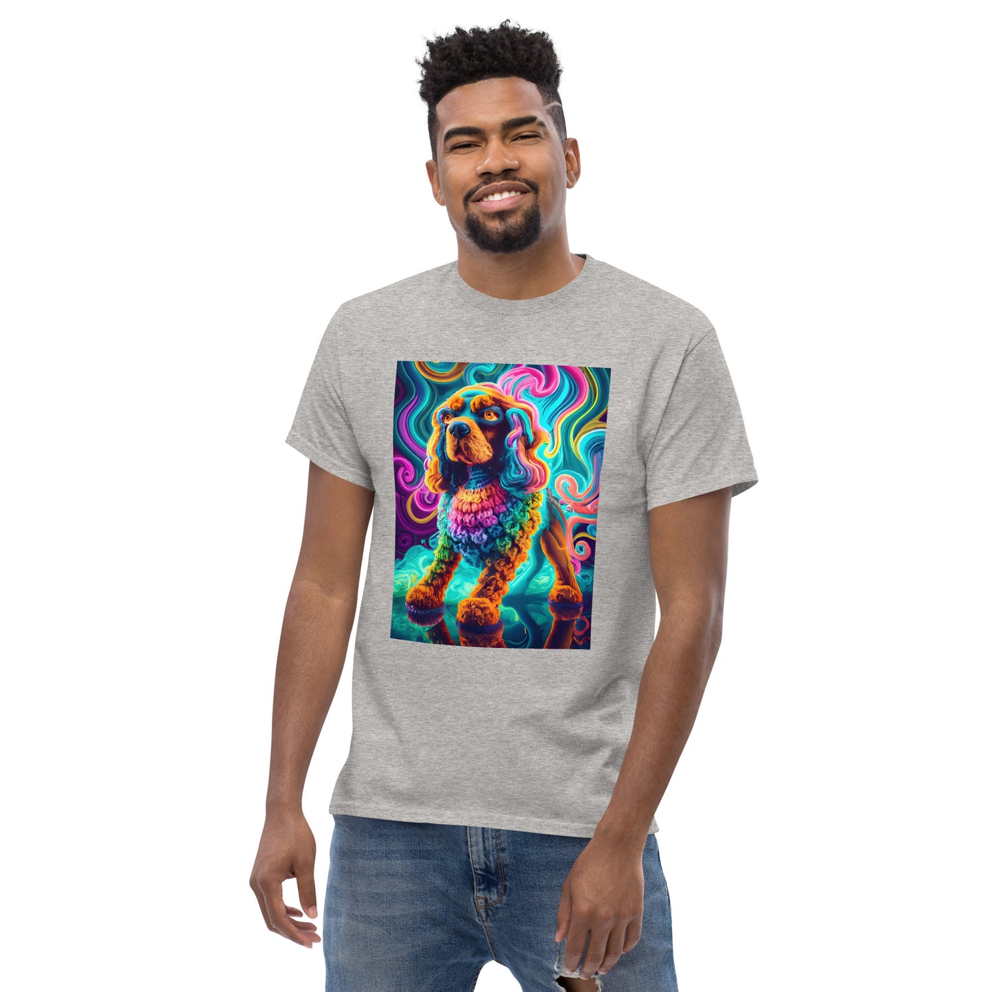 Colorful Crochet Cocker classic tee