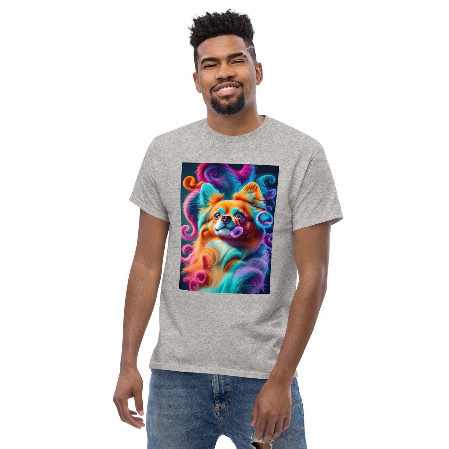 Colorful Crochet Pomeranian classic tee