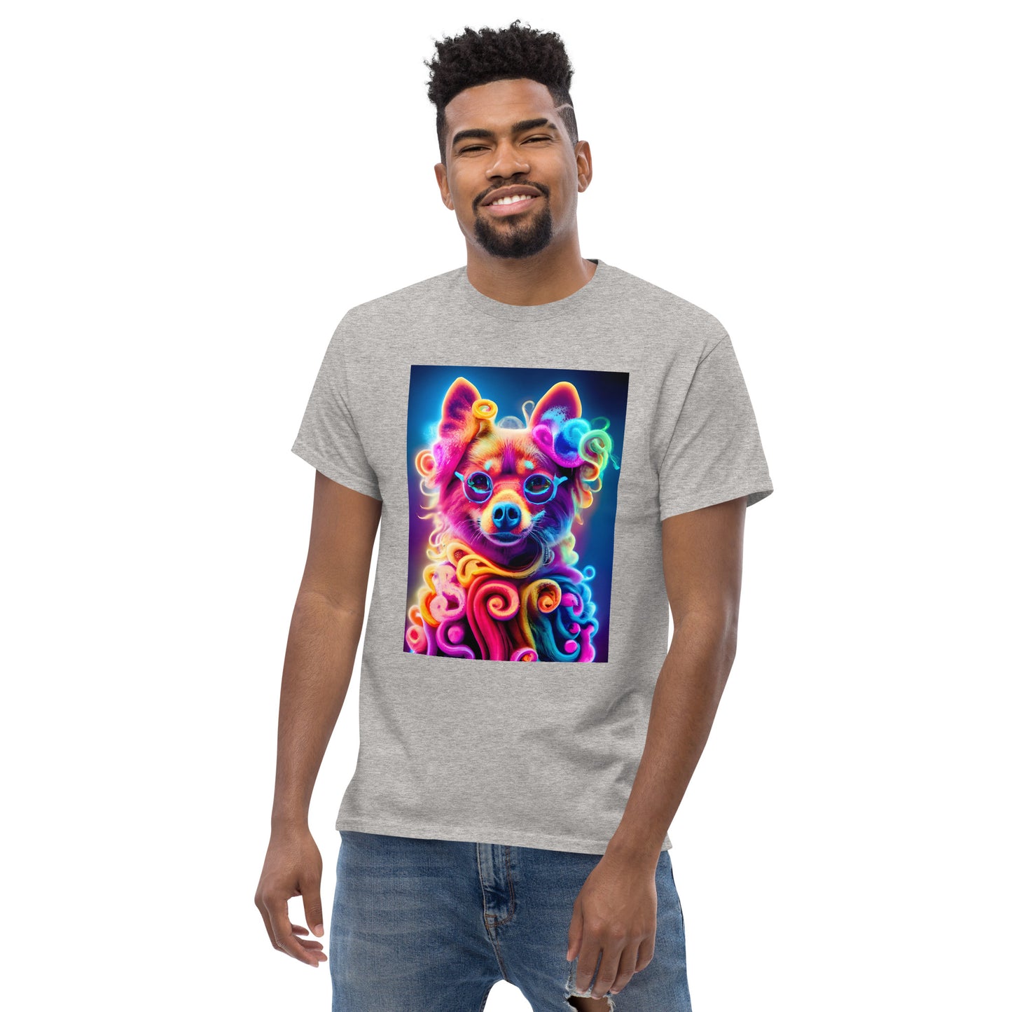 Colorful Crochet Pomeranian classic tee