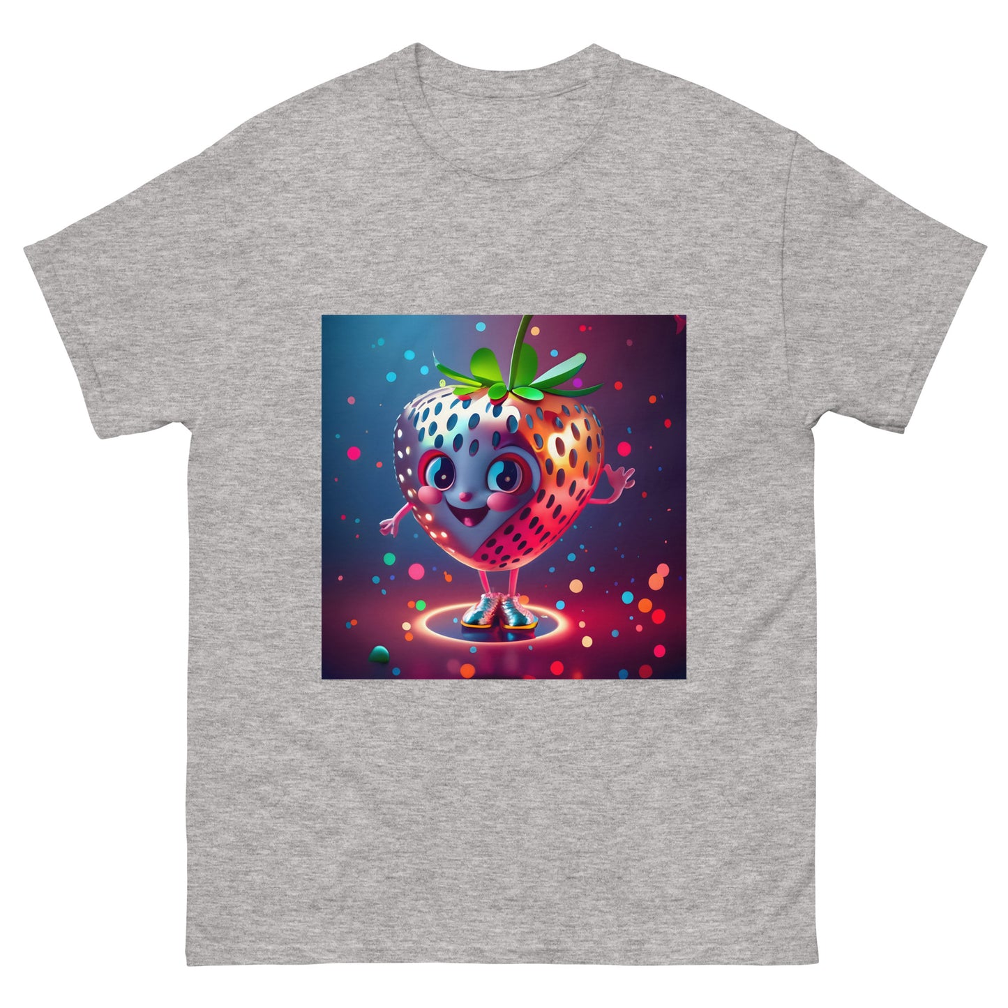 Strawberry Disco Ball Cartoon classic tee