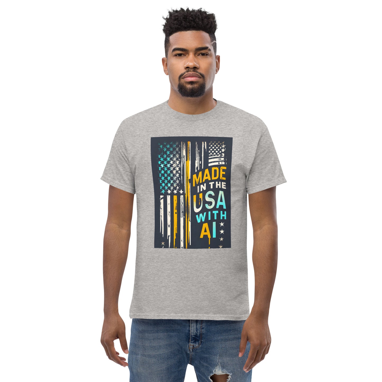 made in the usa with ai classic tee