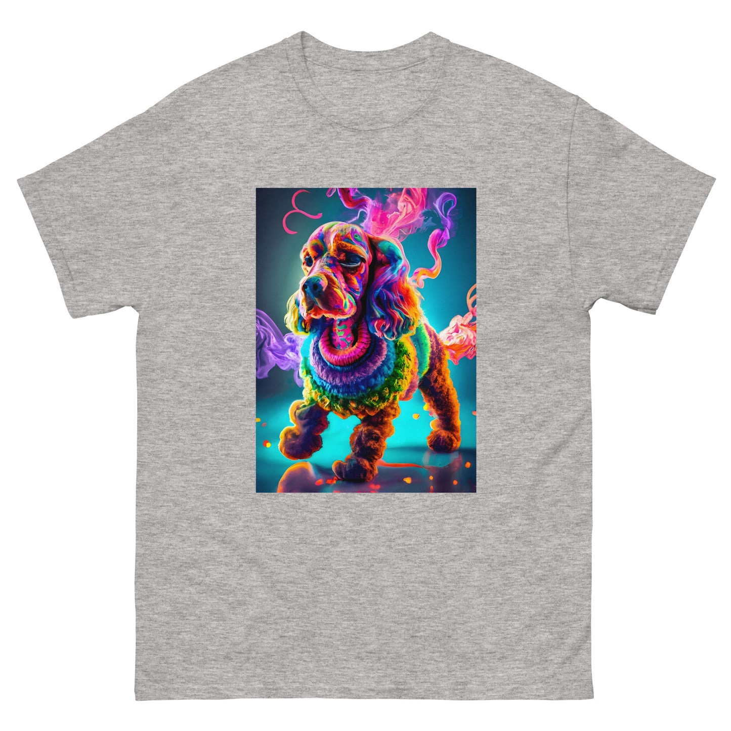 Colorful Crochet Cocker classic tee