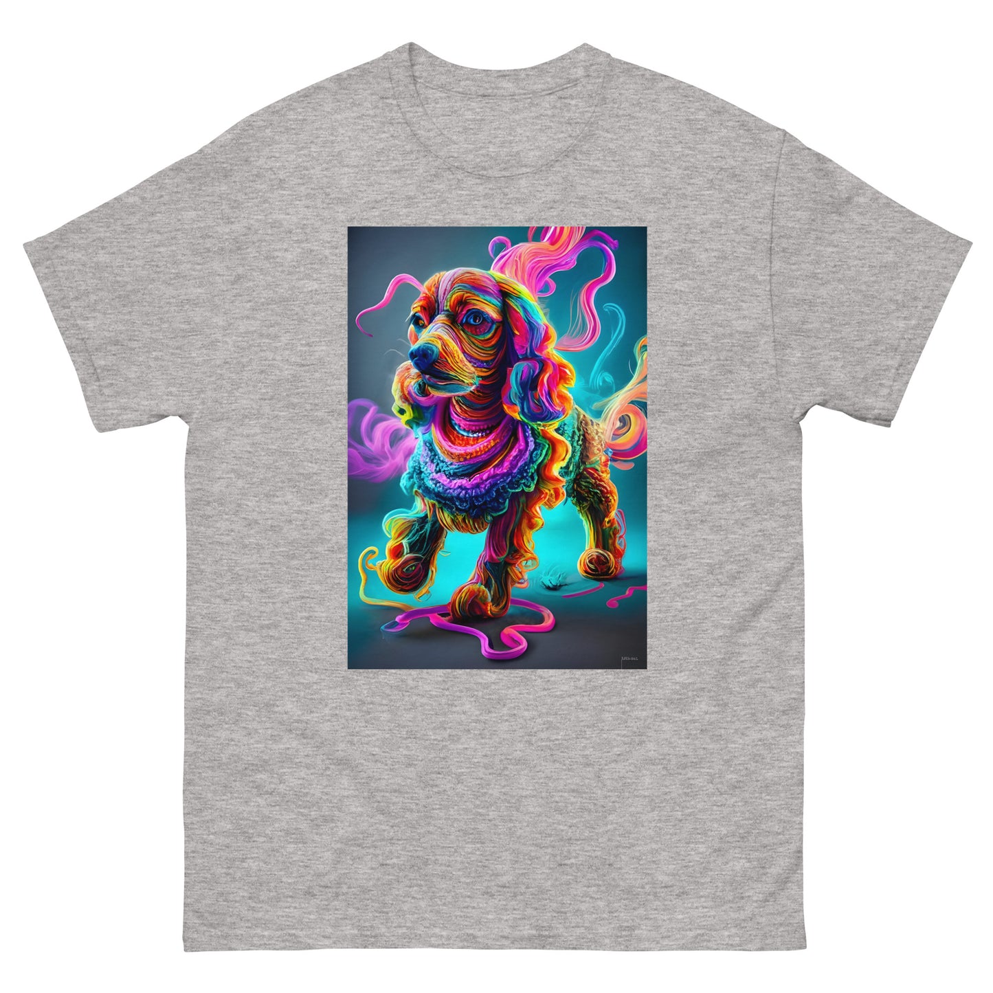 Colorful Crochet Cocker classic tee