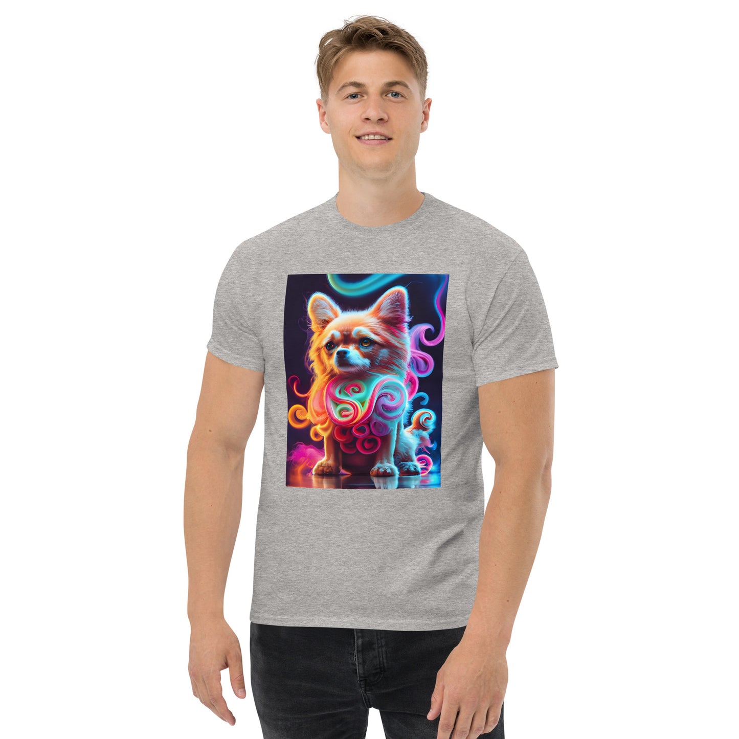 Colorful Crochet Pomeranian classic tee