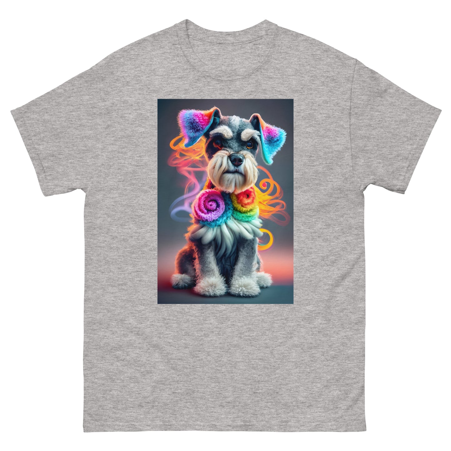 Colorful Crochet Schnauzer classic tee