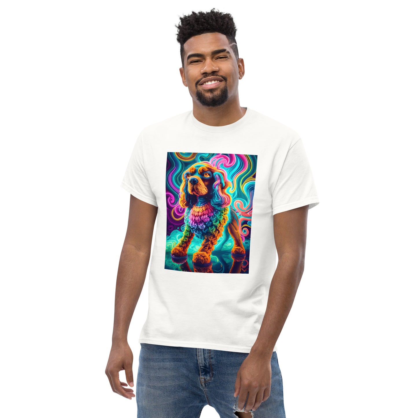 Colorful Crochet Cocker classic tee
