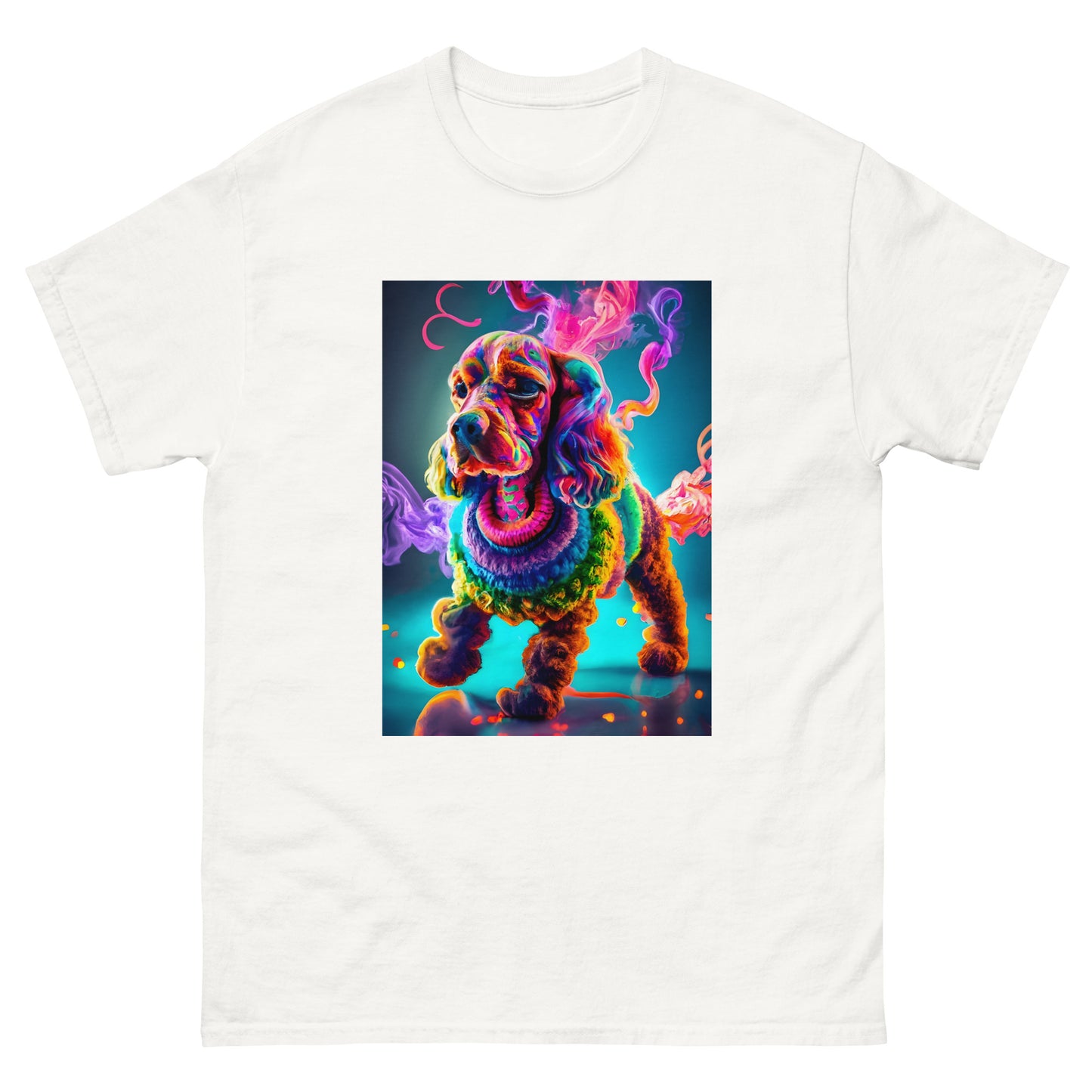 Colorful Crochet Cocker classic tee
