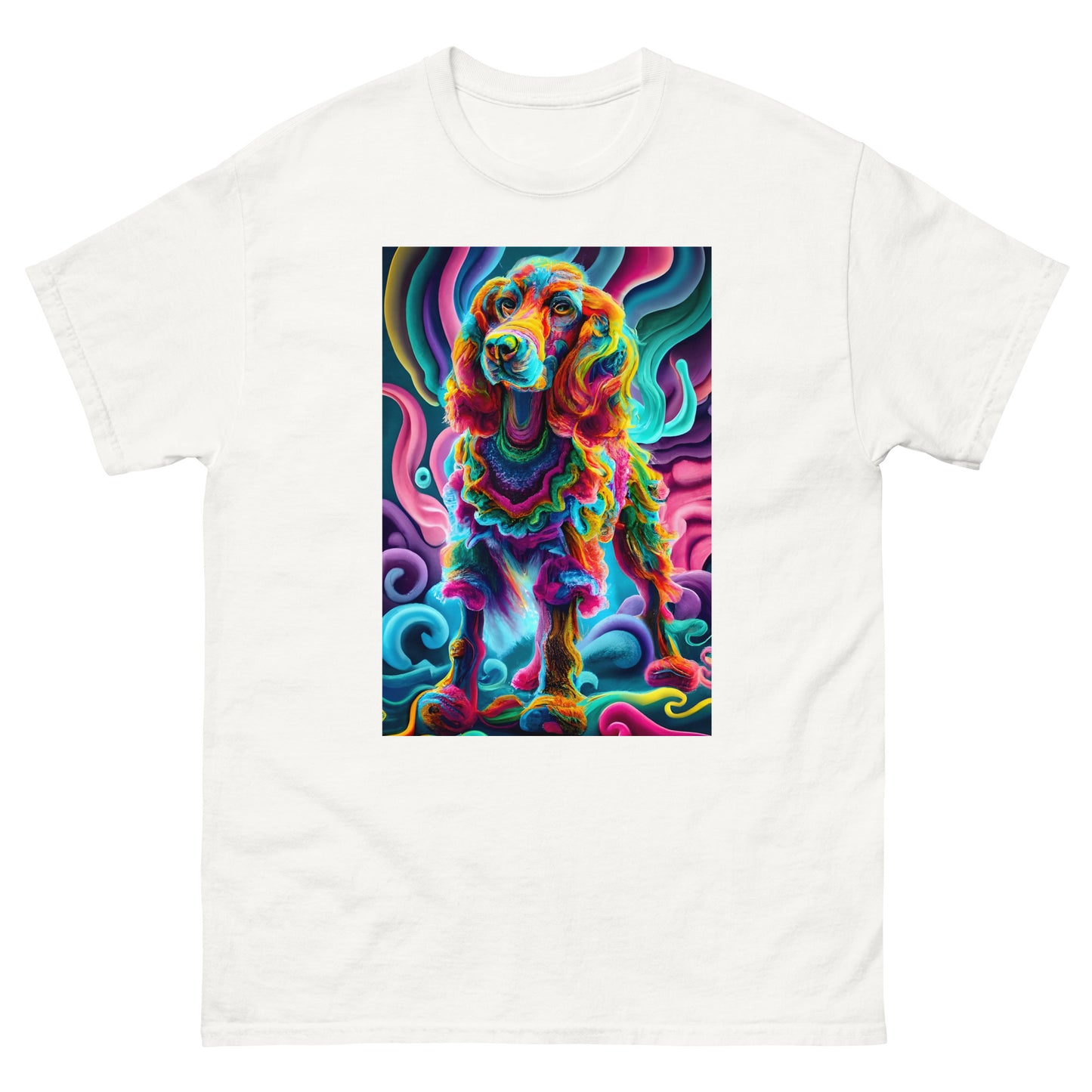 Colorful Crochet Cocker classic tee