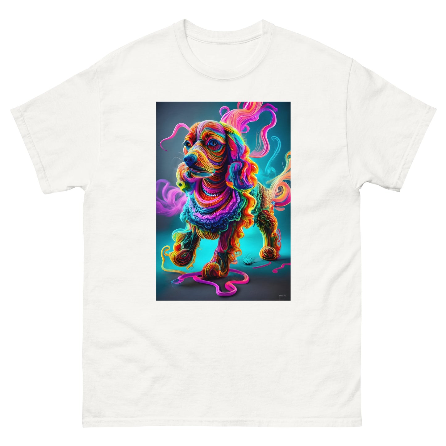 Colorful Crochet Cocker classic tee