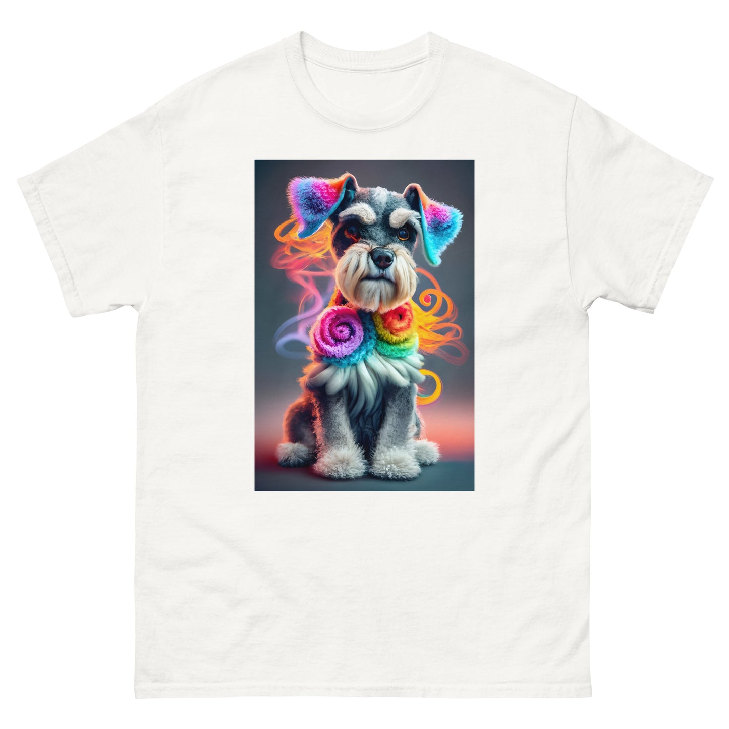 Colorful Crochet Schnauzer classic tee