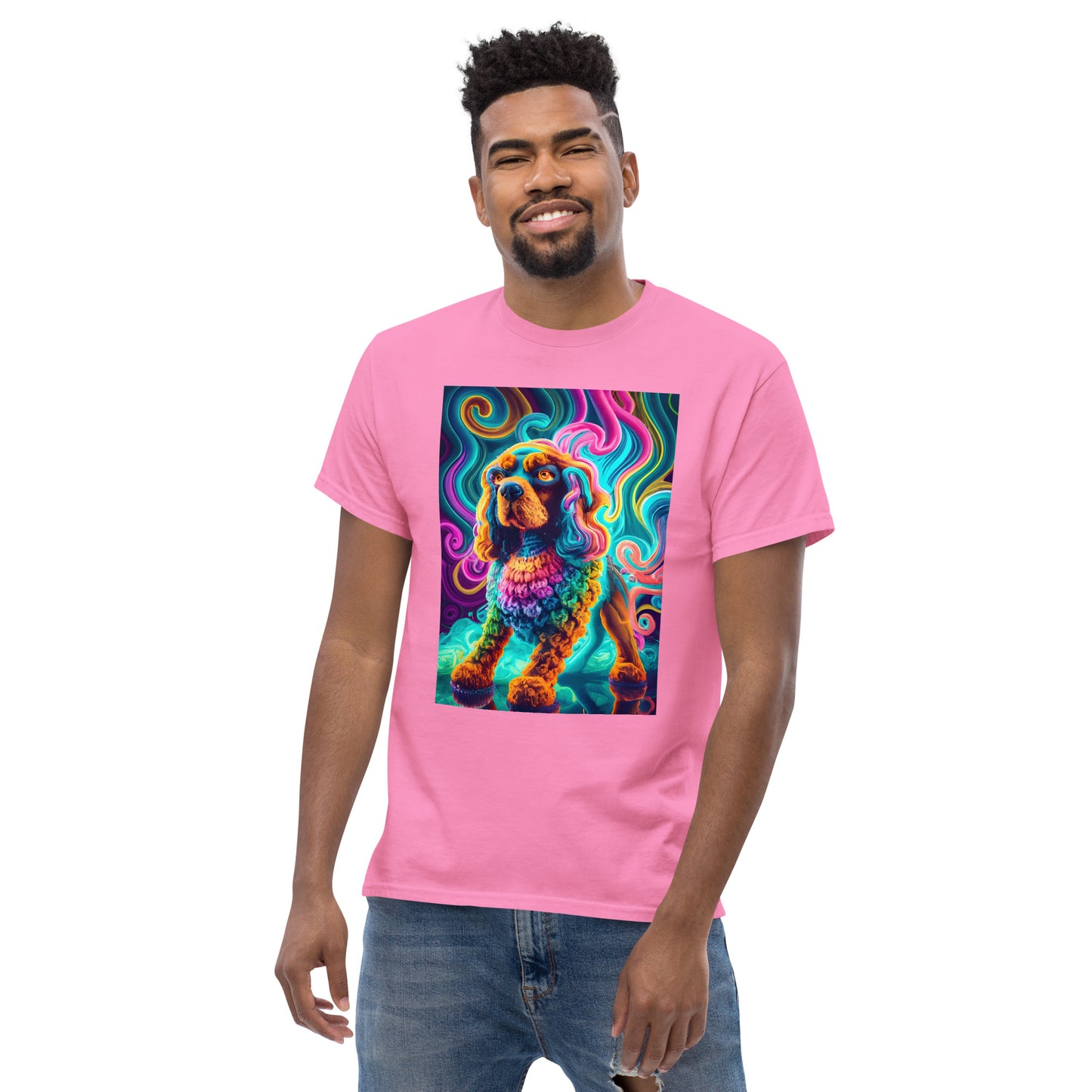 Colorful Crochet Cocker classic tee