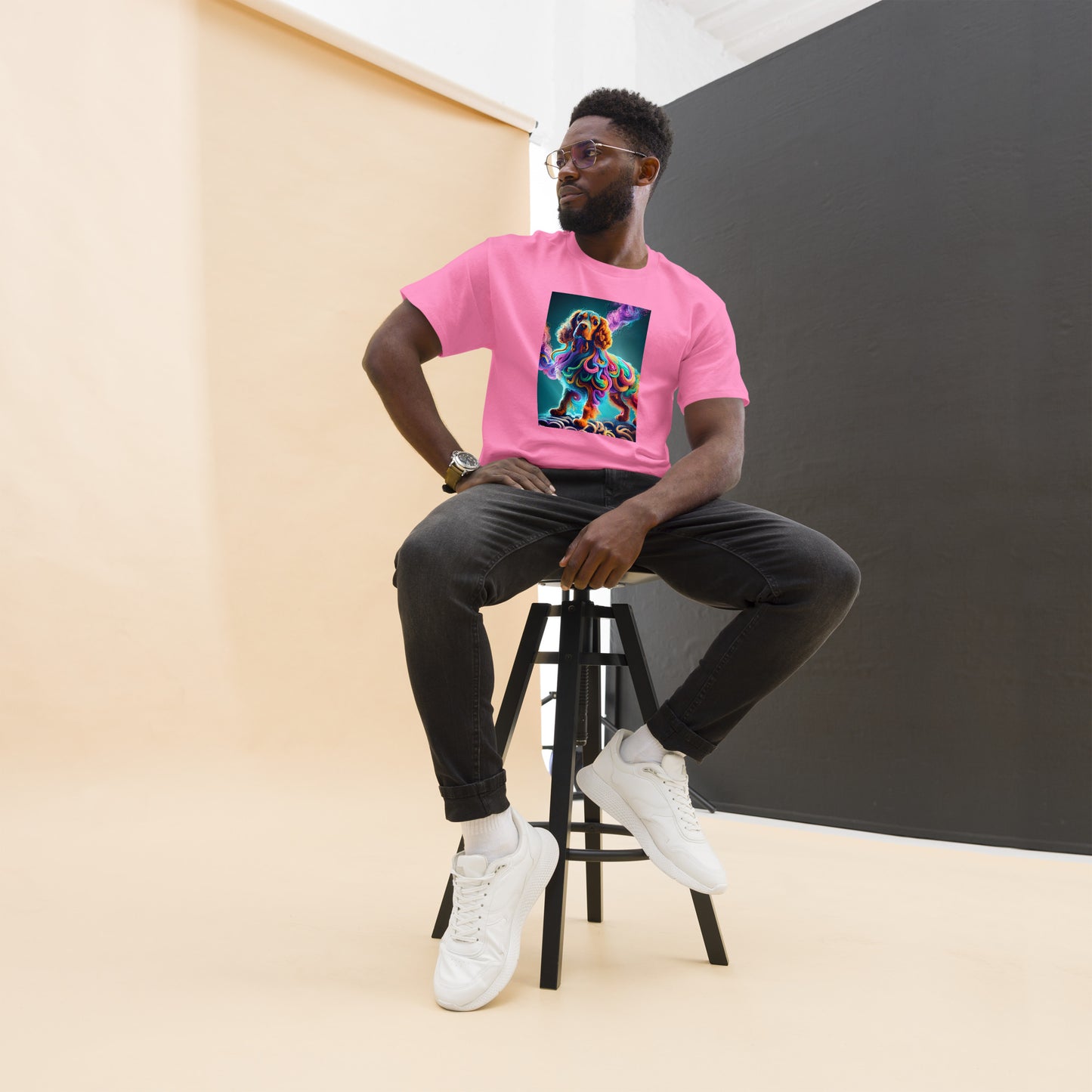 Colorful Crochet Cocker classic tee