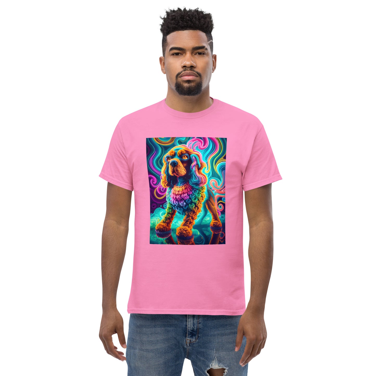 Colorful Crochet Cocker classic tee