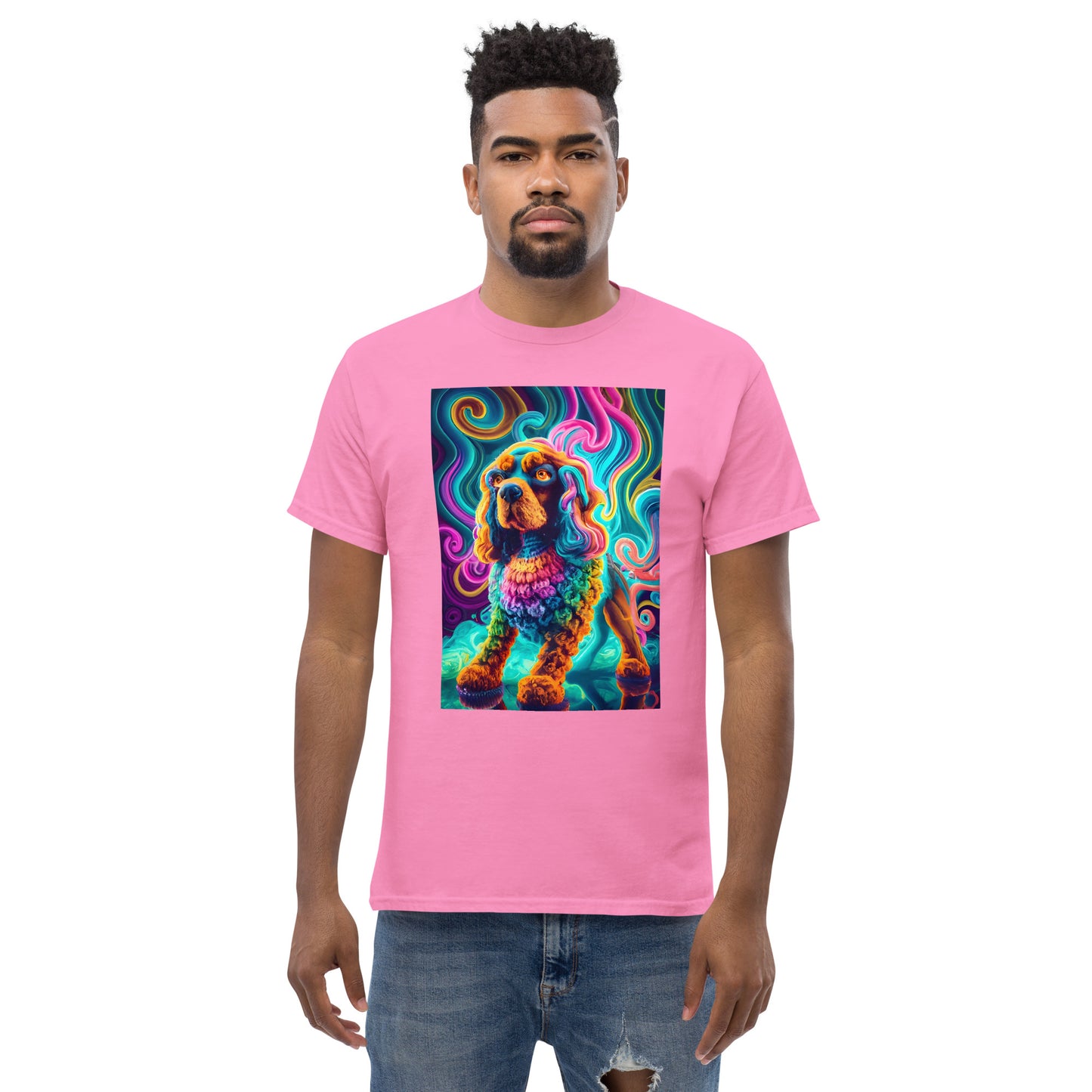 Colorful Crochet Cocker classic tee