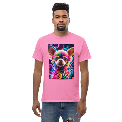 Colorful Crocheted Chihuahua classic tee