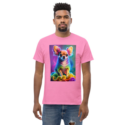 Colorful Crocheted Chihuahua classic tee