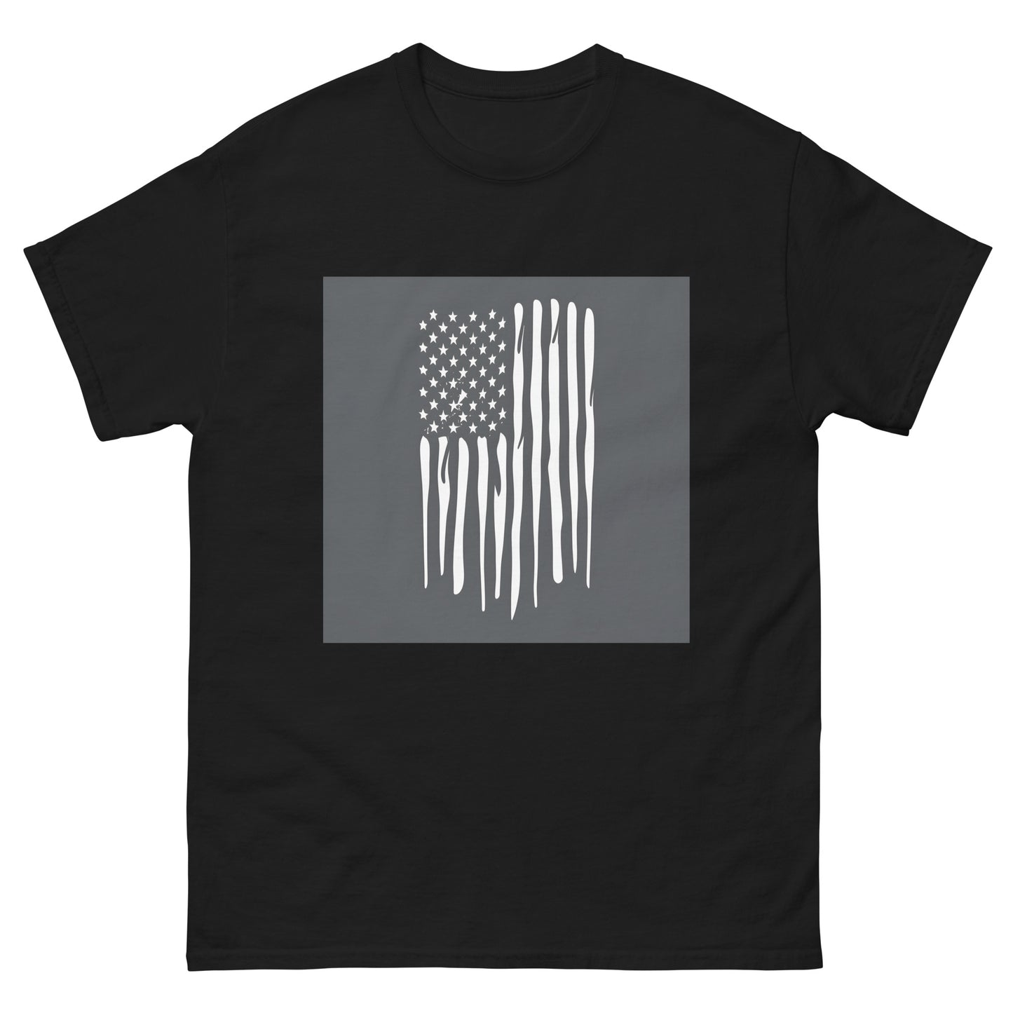 B&W AI US Flag classic tee