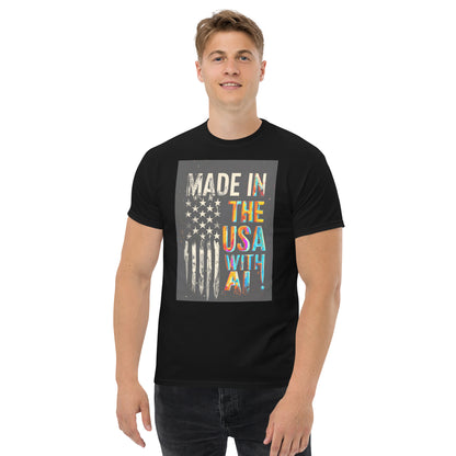 made in the usa with ai classic tee