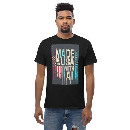 made in the usa with ai classic tee