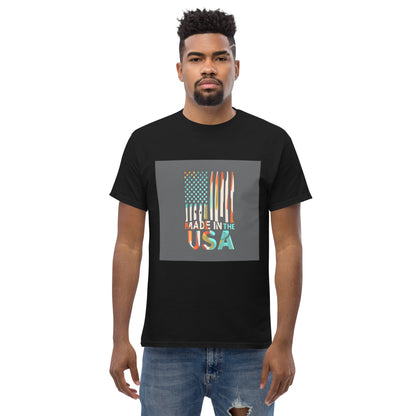 made in the usa ai flag classic tee